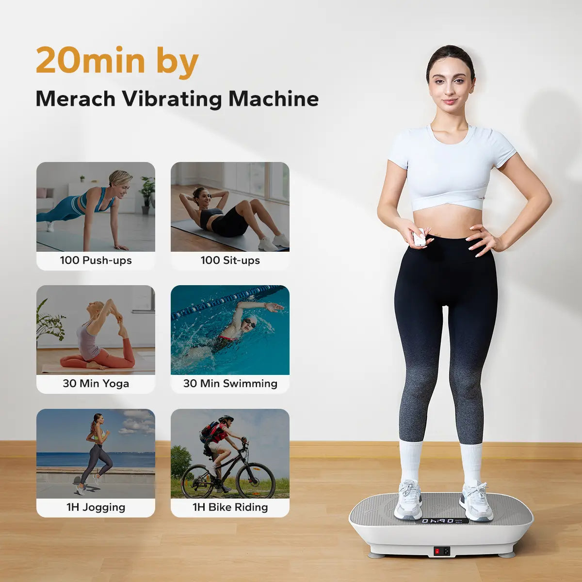 2026 Vibration Plate Exercise Machine Capacity 181KGS